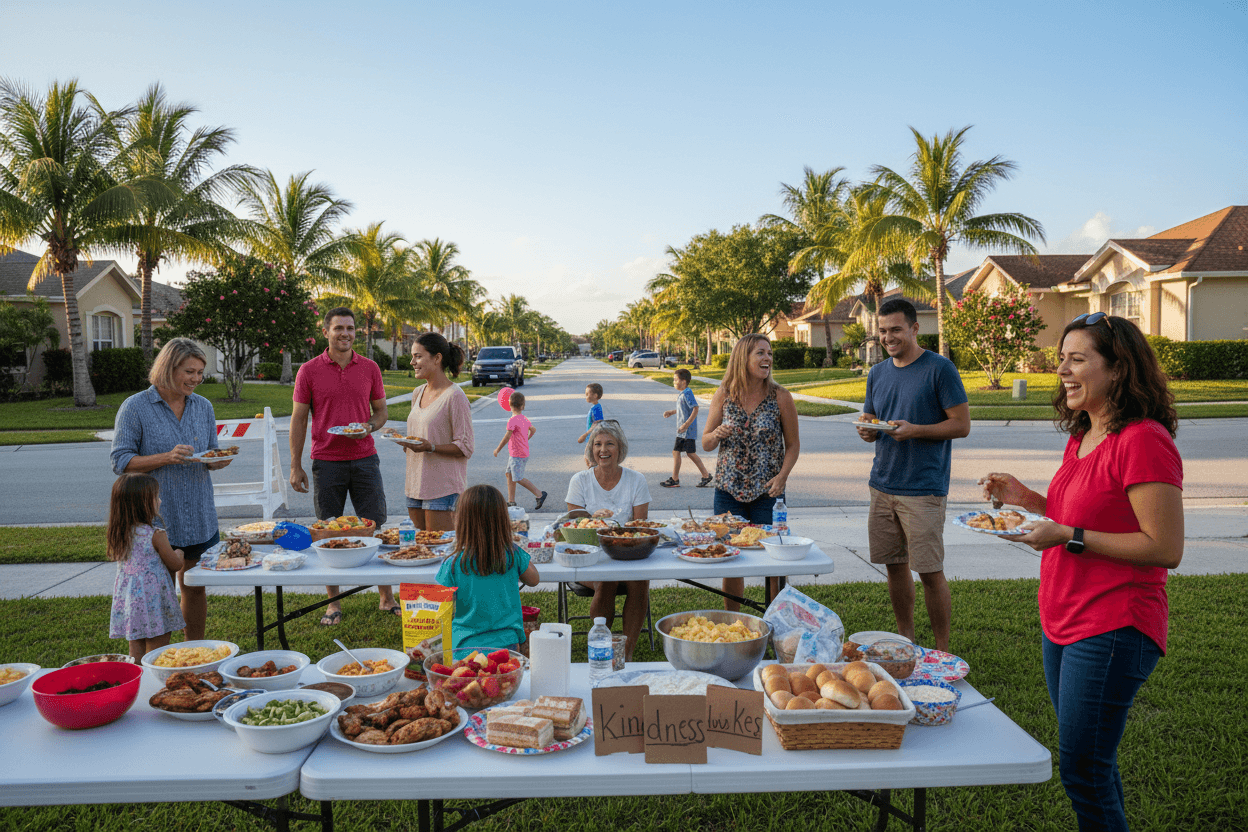Neighborhood block party in Southwest Florida placeholder